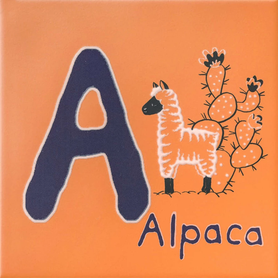 Плитка настенная Kerama Marazzi Зоопарк A Декор матовый оранжевый OS/A228/5187 20x20 см