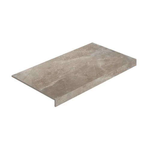 Ступень фронтальная из керамогранита ColiseumGres Riviera Ривьера Дарк матовая серая 620070002856 60х33 см