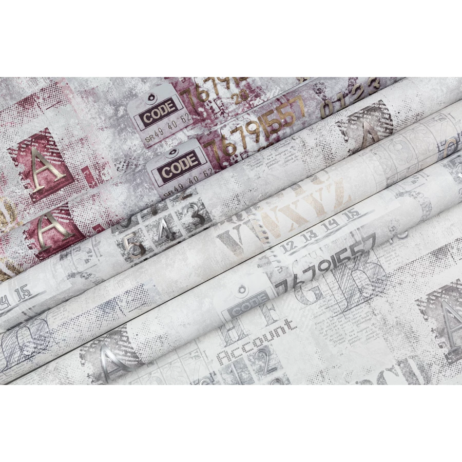 Обои флизелиновые VOG Collection П Аккаунт серые VV71920-41 1,06х10,05 м