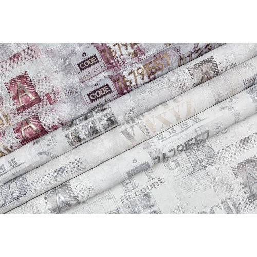 Обои флизелиновые VOG Collection П Аккаунт серые VV71920-41 1,06х10,05 м