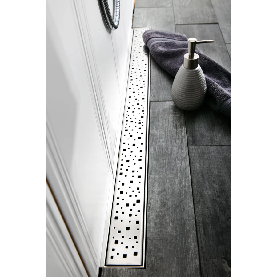 Душевой лоток Creto Quadro с решеткой хром CRE-850 QH 85 см