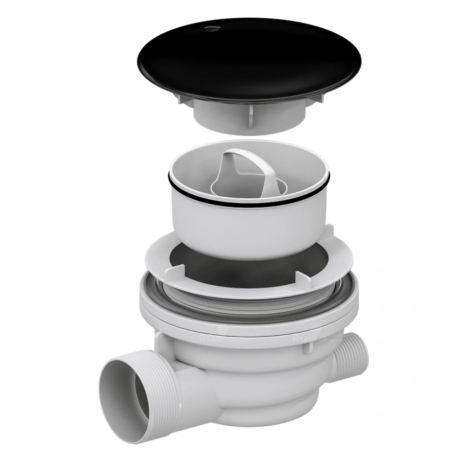 Сифон для душевых поддонов RGW Velplex QYD-01 хром 18241101-04