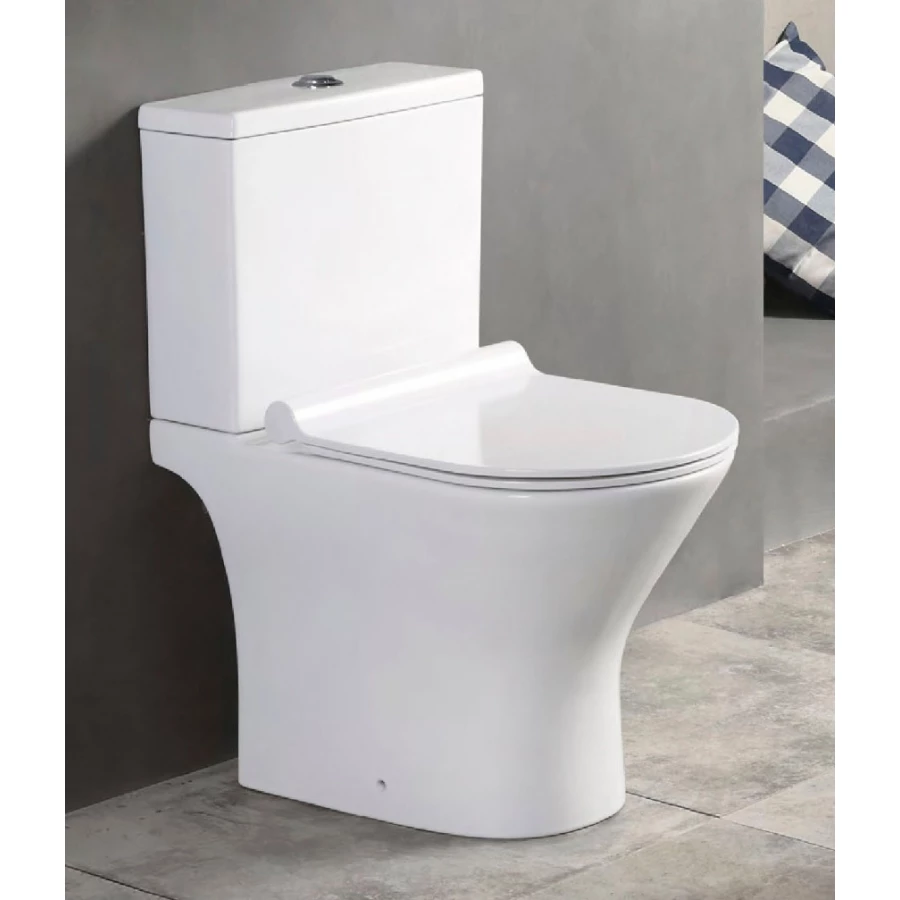 Унитаз напольный Azario Verde с сиденьем микролифт AZ-2224 61.5х36х74.5 см