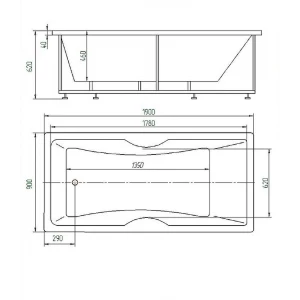 Ванна акриловая Aquatek Феникс без гидромассажа FEN190-0000079 190х90 см