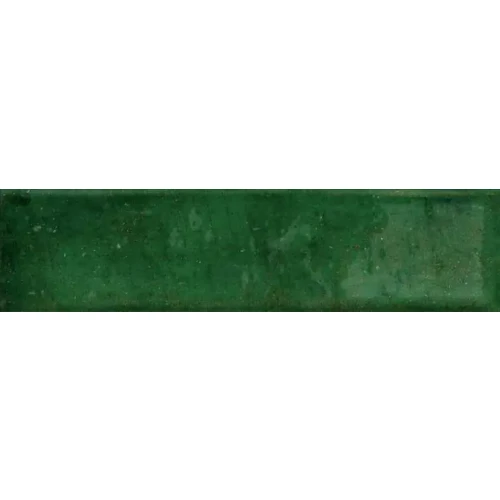 Плитка настенная Mykonos Ceramica Mallorca Green глянцевая зеленая 30х7,5 см