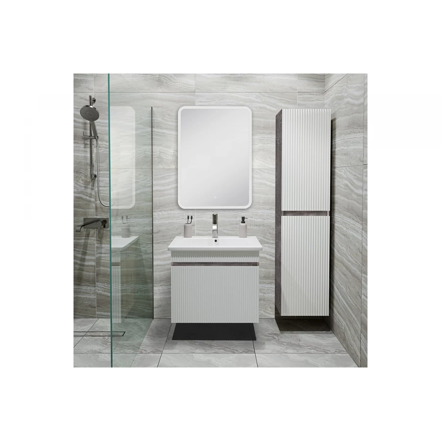 Тумба под раковину Runo Модена 65 железный камень под умывальник Оскар 65 00-00001424