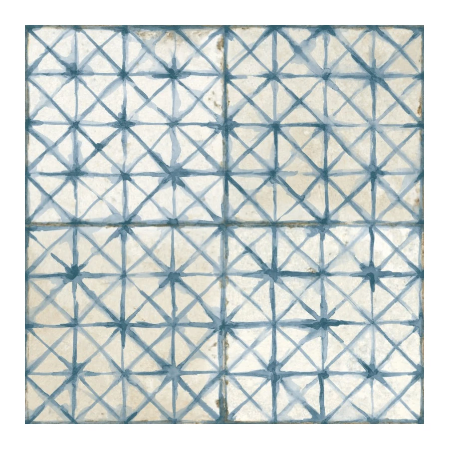 Плитка керамическая Peronda Фс Темпле Блуе / Fs Temple Blue матовая голубая 24716 45х45 см