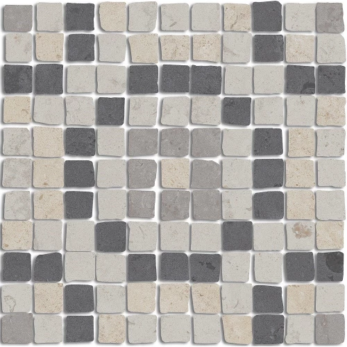 Мозаика Kerama Marazzi Про Лаймстоун Спакко 1 матовая серая MBS007 20х20 см