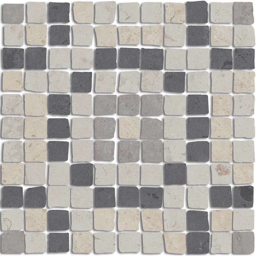 Мозаика Kerama Marazzi Про Лаймстоун Спакко 1 матовая серая MBS007 20х20 см