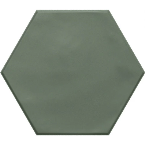 Керамогранит Ribesalbes Геометри Хех Греен Матт / Geometry Hex Green Matt матовый зеленый PT03150 17,3х15 см