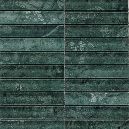 Мозаика Pixel mosaic Венеция Spider Green Concave чип 30х151 матовая зеленая PIX 344 30,5х31,8 см