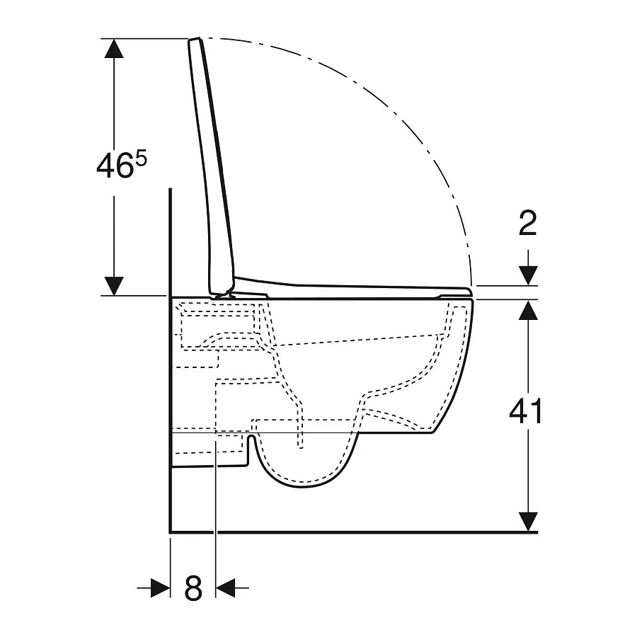 Унитаз подвесной Geberit iCon с микролифтом 500.784.01.1