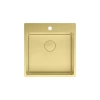 Кухонная мойка Lemark Janga 490 прямоугольная из нержавеющей стали светлое золото 9938106