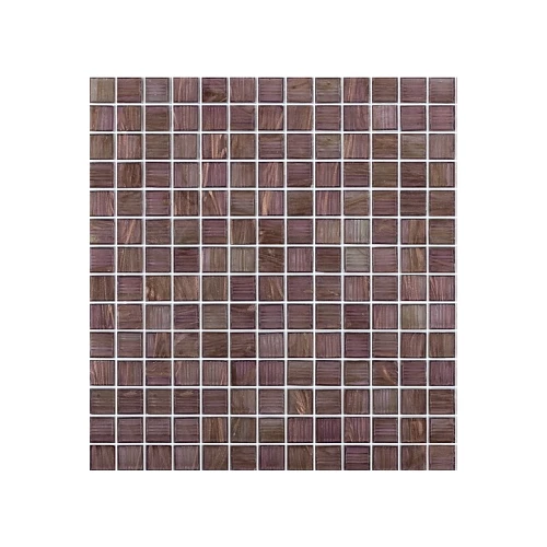 Стеклянная мозаика Rose Mosaic Gold Star сетка 2x2 глянцевая фиолетовая G41(5)322x322 32,2х32,2 см