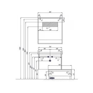Зеркало Акватон Капри 80 1A230402KP010