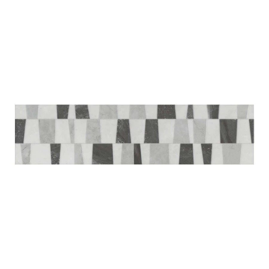 Плитка настенная Kerama Marazzi Монте Тиберио 1 Бордюр глянцевый серый VT\A653\48010R 80x19,8 см