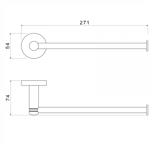 Держатель Timo Saona для полотенец белый матовый 13051/16