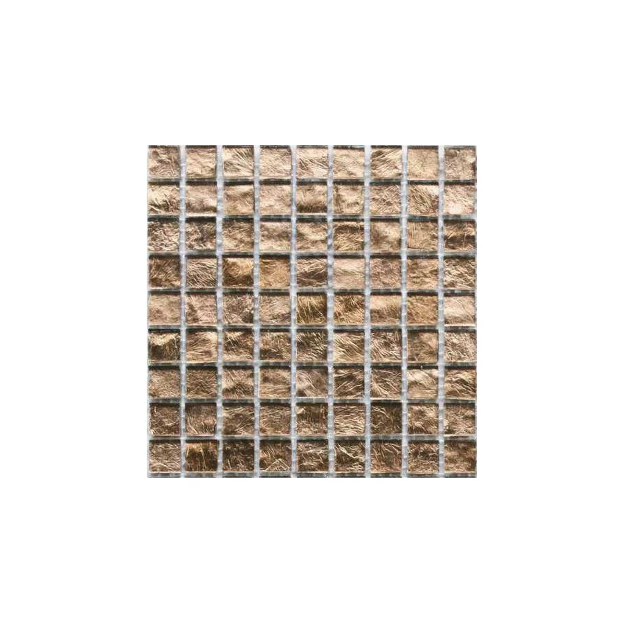 Стеклянная мозаика Art&Natura Murano Specchio 31 15x15 глянцевая коричневая MS31-15x15 30х30 см