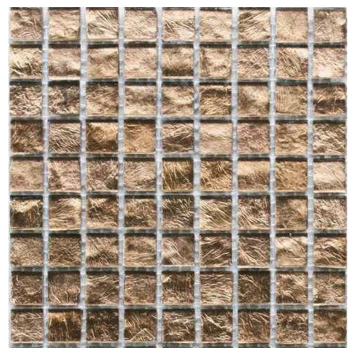 Стеклянная мозаика Art&Natura Murano Specchio 31 15x15 глянцевая коричневая MS31-15x15 30х30 см