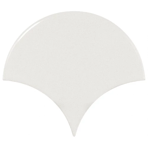 Плитка настенная Equipe Scale Fan White глазурованный глянцевый 10.6x12 см