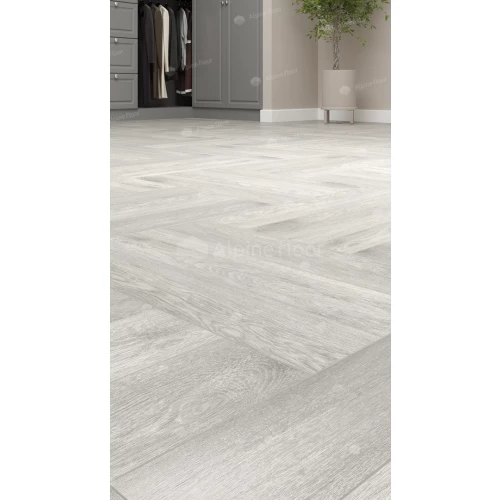 Каменный SPC ламинат Alpine Floor Parquet Light синхронное тиснение Дуб Полис ЕСО 13-21 43 класс 4 мм 1.95 кв.м 60х12.5 см