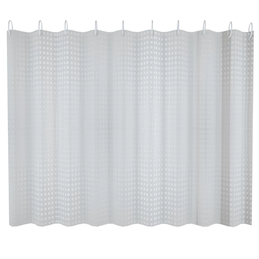 Шторка Fashun для ванны с 3D эффектом и набором пластиковых колец для подвеса A8756 180x200 см