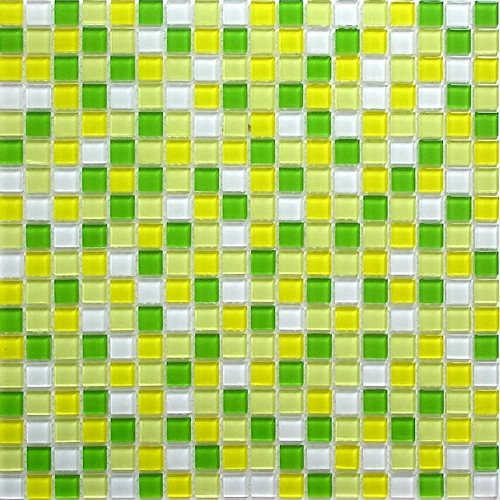 Мозаика Bonaparte Стеклянная мозаика Tropic 15х15 глянцевая желтая 30х30 см