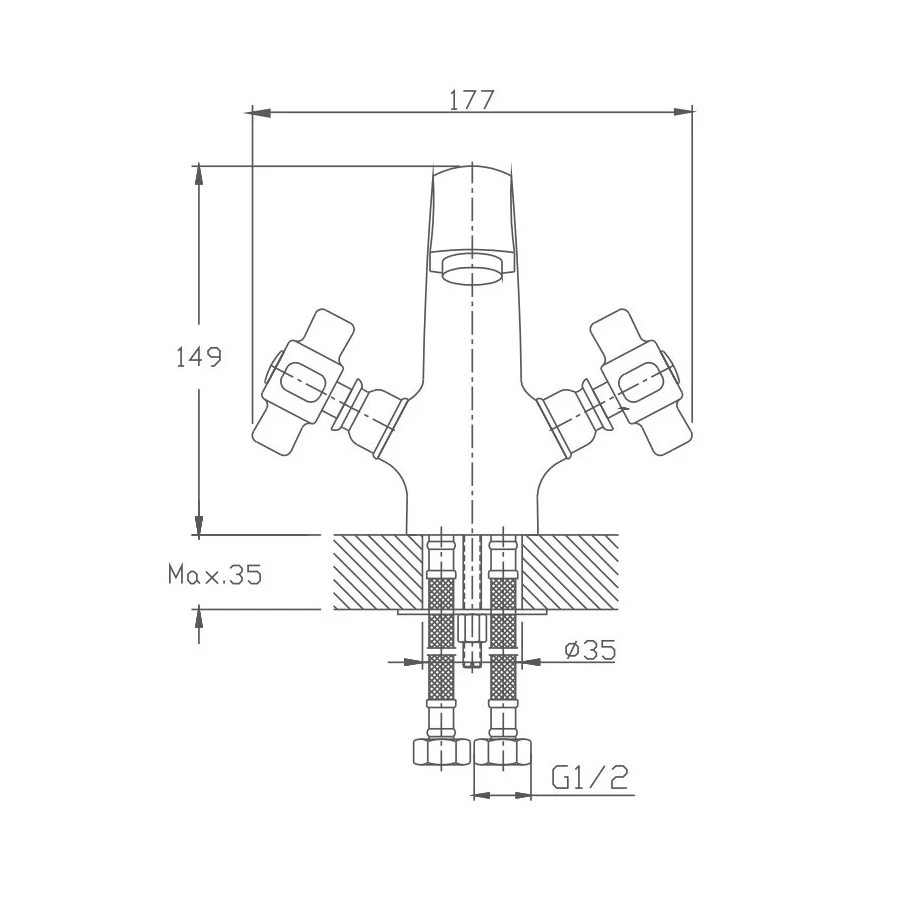 Смеситель для раковины Haiba HB1018