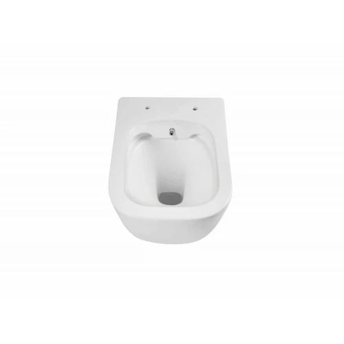 Унитаз компакт Aquatek Дива подвесной безободковый с функцией биде тонкое сиденье с механизмом плавного закрывания крепеж AQ2012B-00 51x35x36 см