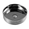 Раковина-чаша Azario накладная круглая серебристый AZ-3134-ST-S 35.5х35.5х12 см