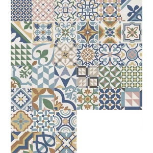 Керамогранит New Trend Design Art Mix 4 матовый многоцветный GP2020DMX55 20х20 см