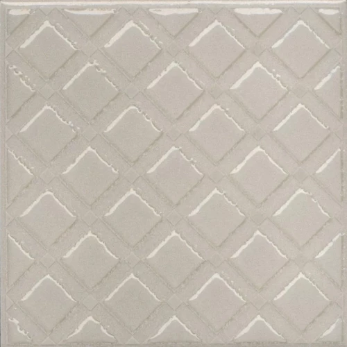 Плитка настенная Kerama Marazzi Бахия 1 Декор глянцевый светло-серый KMD3STA014GN 9,8x9,8 см