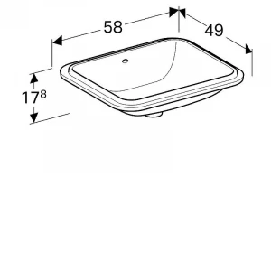 Раковина встраиваемая Geberit VariForm 500.764.01.2 58x49 см