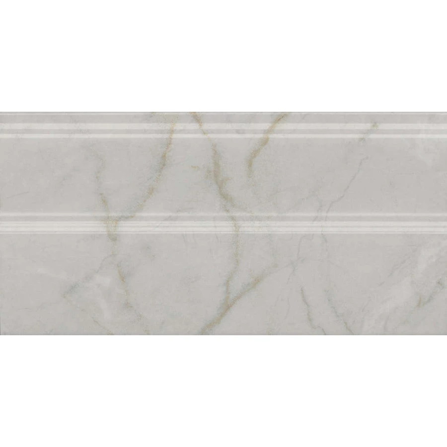 Плинтус Kerama Marazzi Серенада белый глянцевый обрезной FMA030R 30x15 см