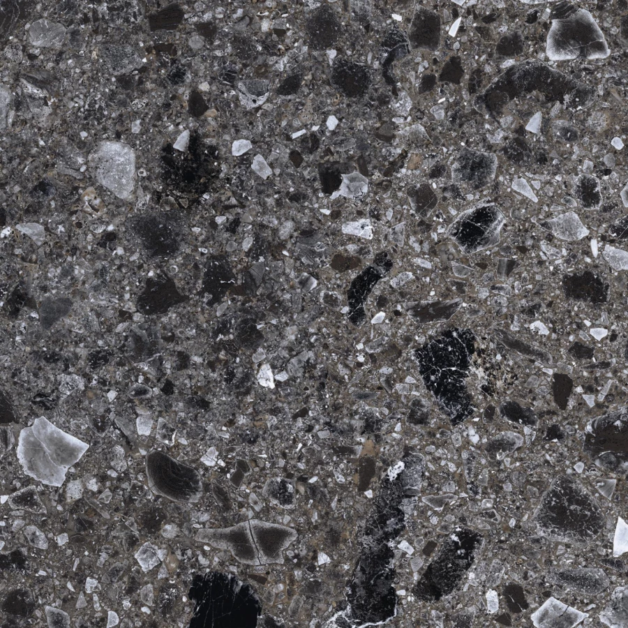 Керамогранит Kerranova Terrazzo Dark Grey K-333/MR 1,8 м2 60x60 см