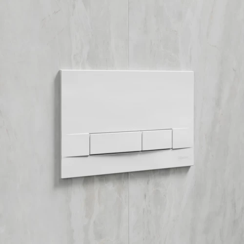 Кнопка смыва Lemark Bit для инсталляции механическая белый глянец 9804008