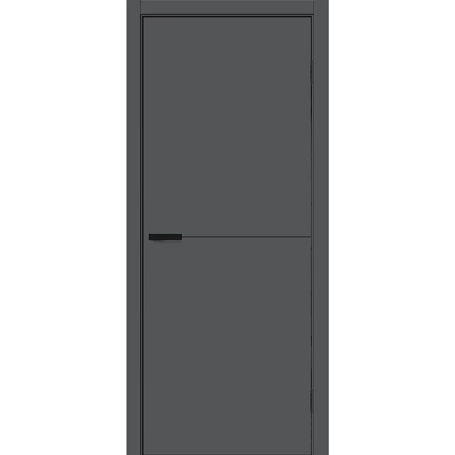 Межкомнатная дверь Bravo Браво-0.21 П 200x70 экошпон Bravo A полотно глухое цвет Stormy Silk