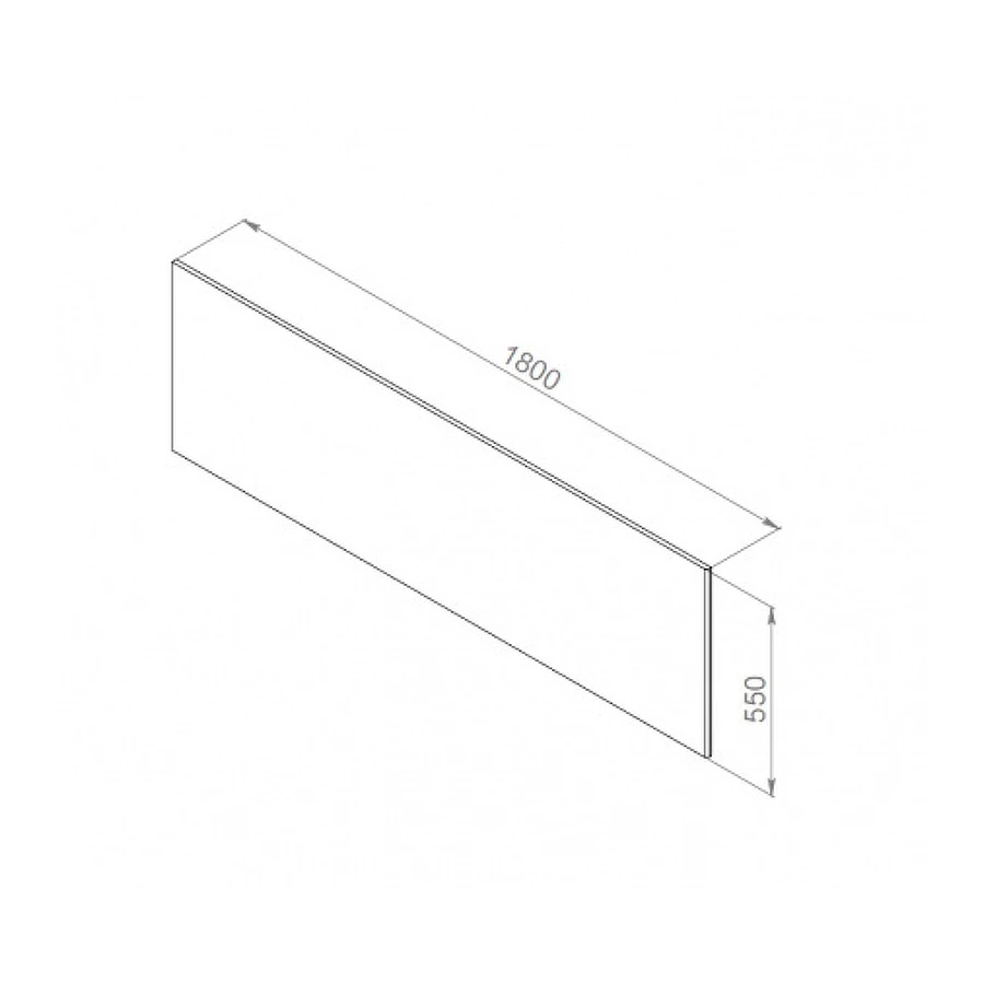 Декоративная фронтальная панель для ванны Am Pm Inspire V2.0 W52A-180-080W-P 180х80 см