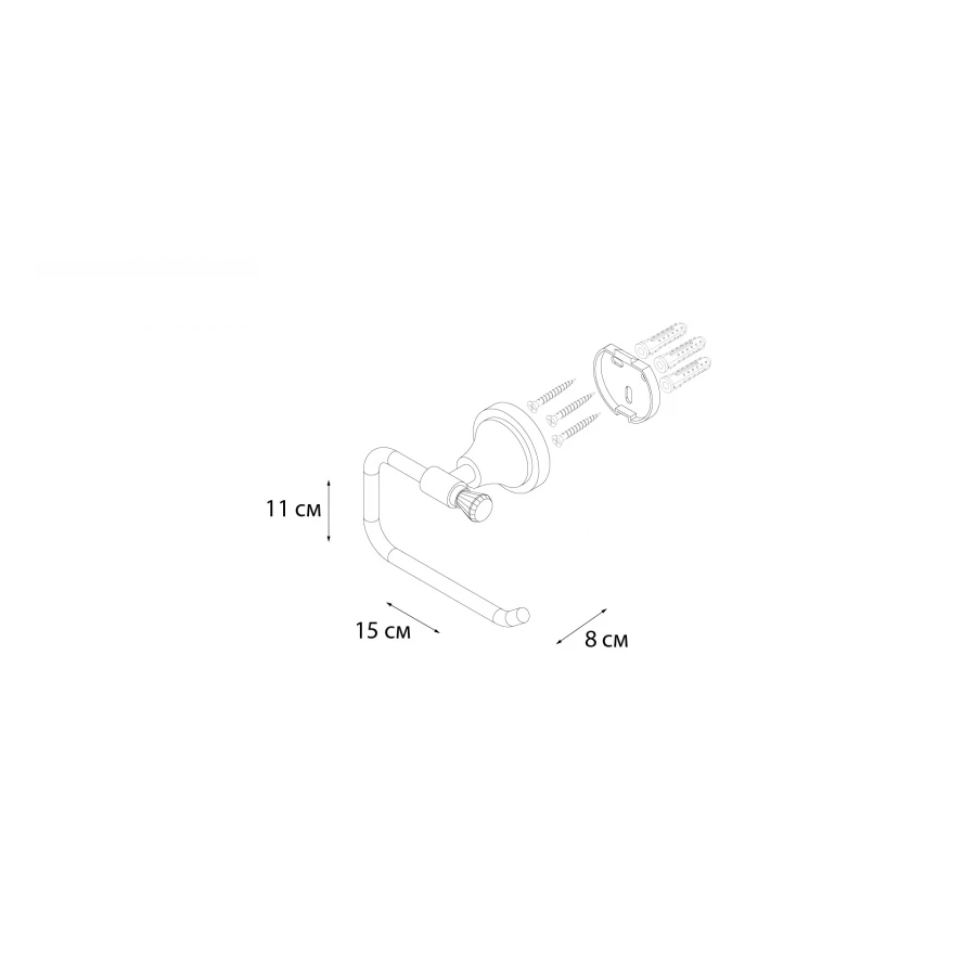 Бумагодержатель с крышкой Sofita Crystal SF-35010 хром