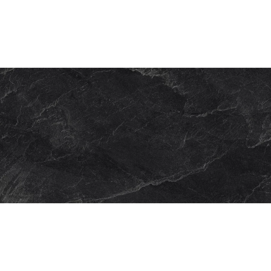 Керамогранит Laparet Archie Nero Pro R10GR STR матовый чёрный 120х60 см