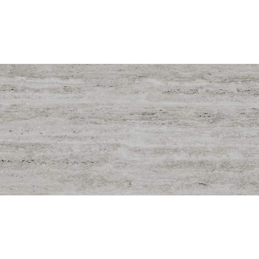 Керамогранит Realistik Sparkle Travertino Carving матовый серый 120x60 см