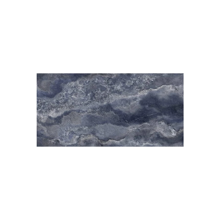Керамогранит Tagina Onyx Diamond Blumarine Luc Ret глянцевый синий 148053 120х60 см