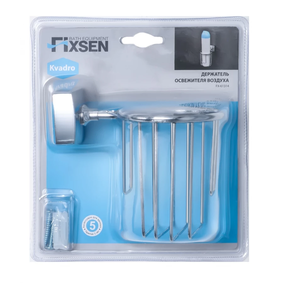 Держатель освежителя воздуха Fixsen Kvadro FX-61314 хром