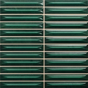 Плитка настенная Vilar Albaro Nairobi Arrow Green 10х1,5 глянцевая зеленая 20x20 см