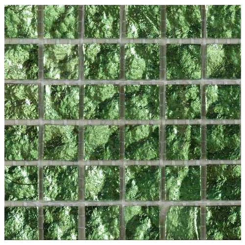 Стеклянная мозаика Art&Natura Murano Specchio 18 15x15 глянцевая зеленая MS18-15x15 30х30 см