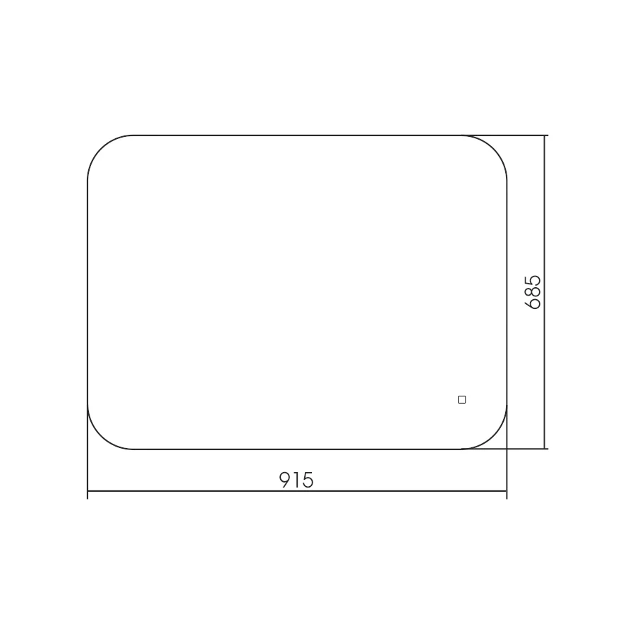 Зеркало Silver Mirrors открытая подсветка cенсорный выключатель горизонтальное вертикальное Шампань-Lite LED-00002597 91.5x68.5 см