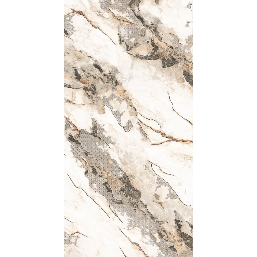 Керамогранит Casati Ceramica Carving Polished Gold GS Laos Gold Golden Carving золотой 120х60 см