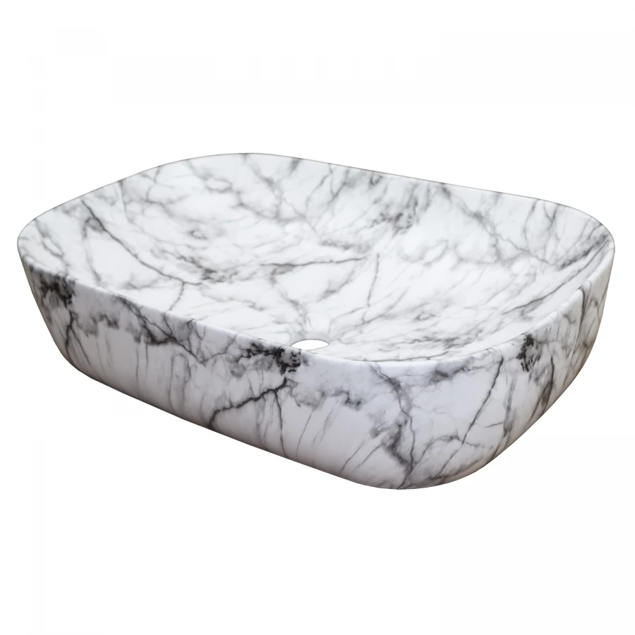 Раковина-чаша Azario накладная овальная темный мрамор AZ-2143-P-M805 61x41x14.5 см