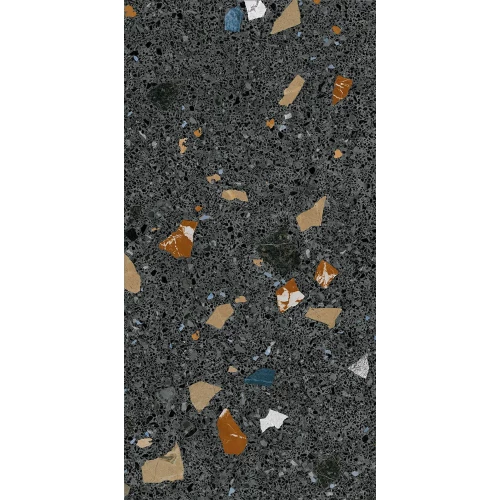 Керамогранит Arcana Ceramica Страччателла Графито / Stracciatella Grafito матовый серый ARC_STR_SG60120 120х60 см