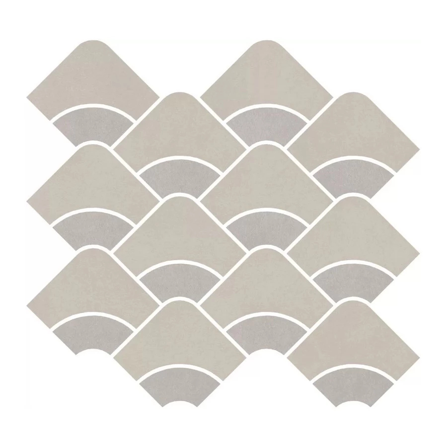 Плитка настенная Kerama Marazzi Таделакт Декор наборный обрезной матовый серый бежевый KMD2HID007BR 30x28 см